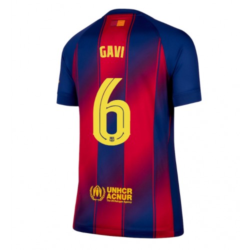 Lacne Ženy Futbalové dres Barcelona Paez Gavi #6 2025-26 Krátky Rukáv - Domáci Lacne Ženy Futbalové dres Barcelona Paez Gavi #6 2025-26 Krátky Rukáv - Domáci